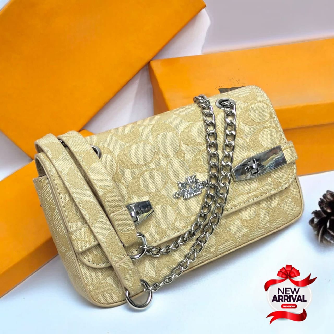 Imported Coach Branded Cross Body Bag for Girls 🎀