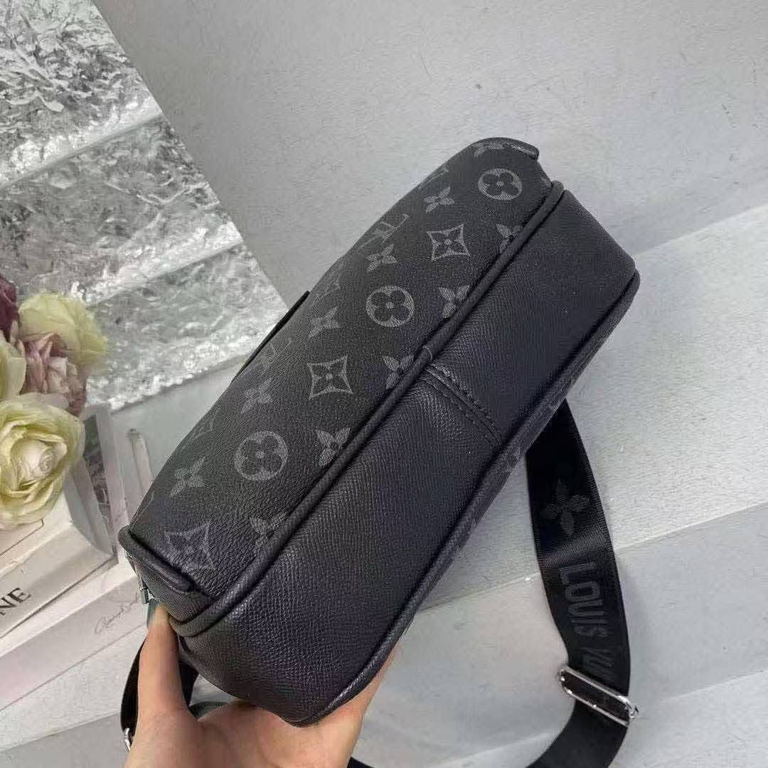 Louis Vuitton Taigarama Outdoor Messenger in black and Monogram