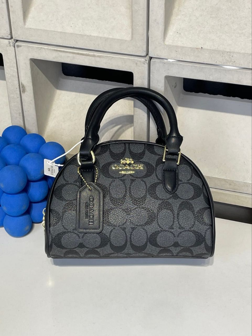 Coach Sydney Satchel In Signature Chambray