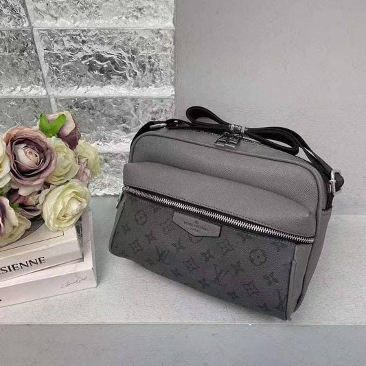 Louis Vuitton Taigarama Outdoor Messenger in black and Monogram