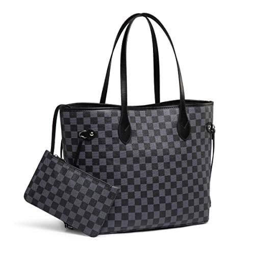 Versatile Checkered Shoulder Bag
