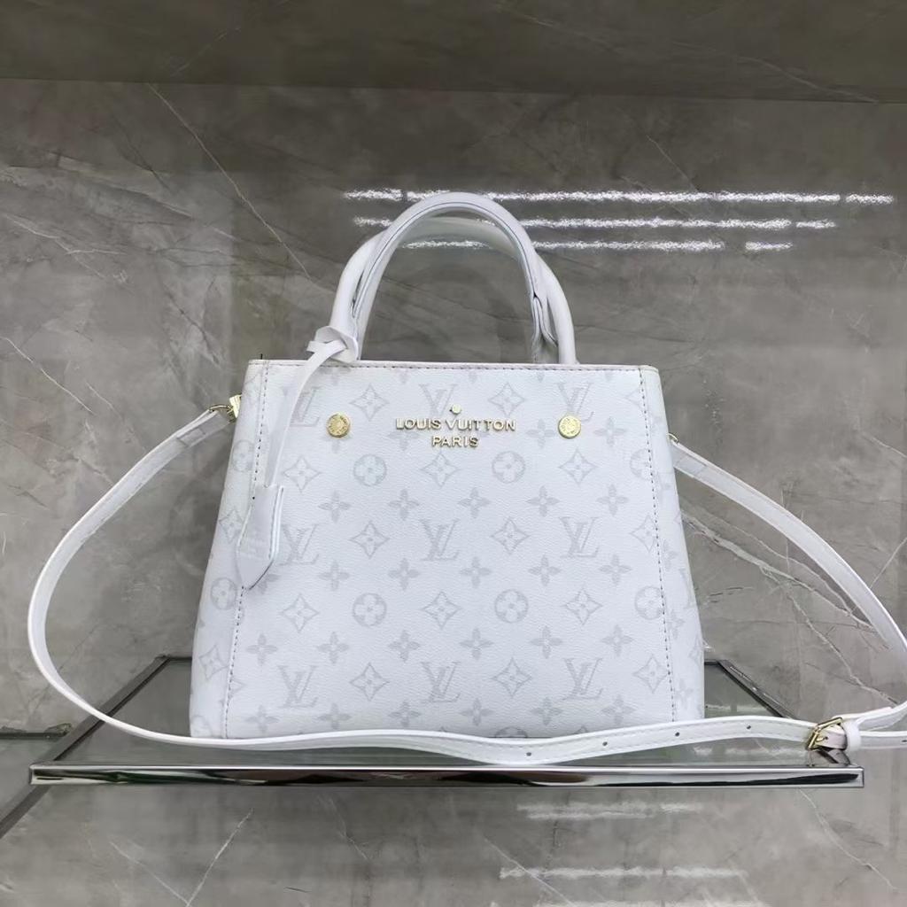 "Louis Vuitton Monogram Empreinte White Leather Tote – Timeless Elegance & Luxury"